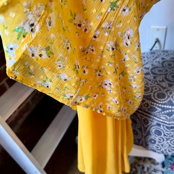 Superdry Yellow Tiered Maxi Skirt Resort Wear - Picture 8 of 11